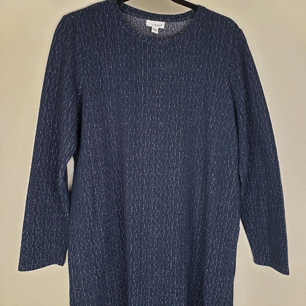 Pure J. Jill Navy Sheath Dress